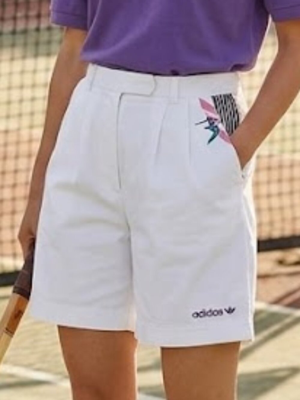 Lot of 3 Women's Vintage Adidas & Wilson White Shorts Bundle Size Medium
